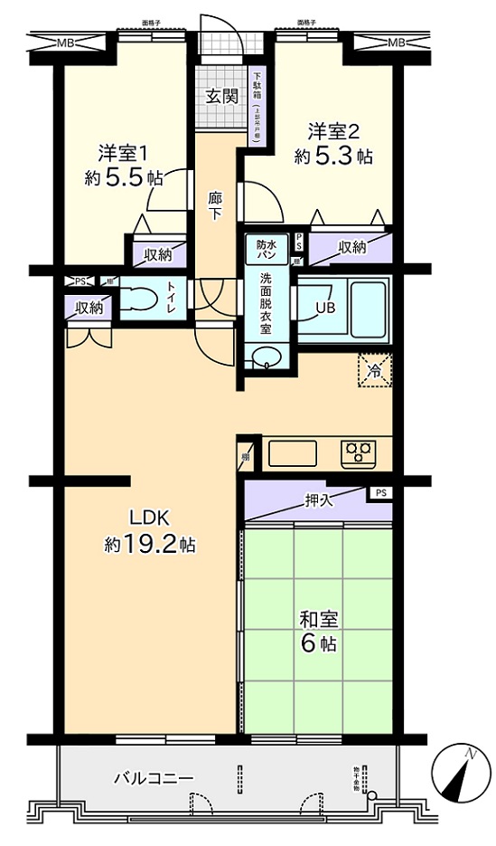 ダイアパレス大宮　間取り図