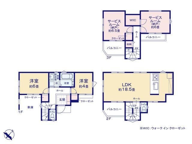 領家6　3号棟　間取り